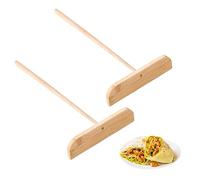 Crepe Spreader Stick, 2Pcs T Shape Scraper Stick for Griddle Pancake Batter Spreader for Flat Tortilla Shells Roti Galettes Creperie Pancake Maker