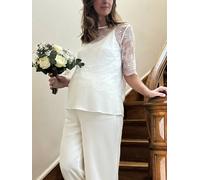 Crepe Top by ENVIE DE FRAISE, Wedding Capsule Collection ecru