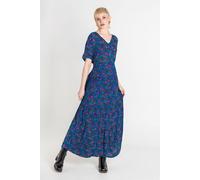 Crepe Viscose Paisley Printed Maxi Dress Enorsia Green 16