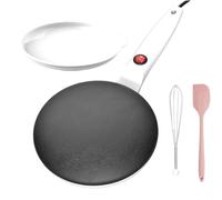 Crepes Pan, Electric Crepes Maker - Crepe Grill Pan, 7.8 Inch Electric Crepe Maker Hob with Automatic Temperature Control for Tortillas and Pancakes