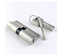 Crepundia Barrel Lock,Thumb Turn Cylinder Lock Double Open Lock Door Window Security 55 60 70 80 90 100 110 120mm Cylinder Living Room Lock Handle Brass Key(110(55 55))