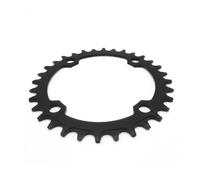 Crepundia Bike Chainring for Mountain/Road Bike, 104BCD 32T Chainring,Narrow Wide Chain Ring MTB Mountain Bike Bicycle 104BCD 32T 34T 36T 38T Crankset Tooth Plate Parts(Oval,36T_BLUE_104MM)