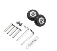 Crepundia Luggage Replacement Wheels, 8Pcs Universal Replace Wheels Suitcase Parts Durable Replacement Axles Caster Wheel Repair Tools Kit Silent with Screw(40mm-23mm)