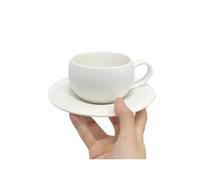 Crepundia Porcelain Coffee Mug, White Porcelain Coffee Cup High-end Exquisite Afternoon Tea Dessert Home Breakfast Bread Milk Mug Couple Gift(D)