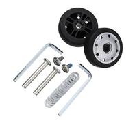 Crepundia Quiet Rolling Luggage Wheels, 2Pcs Durable Universal Replace Wheels with Screw Travel Luggage Replacement Suitcase Parts Axles Caster Repair Kit(49mm x 14mm)