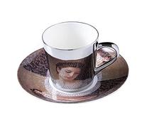 Crepundia Tea Cup and Saucer Set, Mirror Reflection Coffee Mugs Glass Tea Water Cups Creative Coffeeware Drinkware(Green)