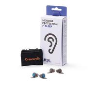 Crescendo Earplugs for Sleeping. Special MESH® Filters, 24dB Noise Reduction. A Good Night’s Sleep. Dampens Snoring, Traffic and Intrusive Sounds. Best earplugs with a snug fit That Wont Fall Out.