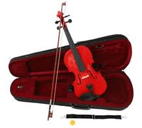 Crescent 1/2 Red Maple Wood Acoustic Violin with Case, Rosin, and Bow
