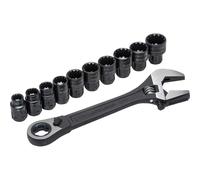 Crescent CRECPTAW8 X6 Pass-Thru Adjustable Wrench Set 11 Piece