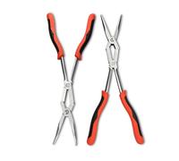 Crescent 2 Pc. X2™ Straight and Bent Long Nose Dual Material Plier Set - PSX204C-06