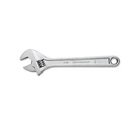 Crescent AC210VS Chrome Plated Adjustable Wrench/Spanner with Wide Handle Improves Comfort and Reduces Fatigue, Silver, 254 mm/10-Inch