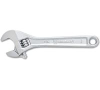 Crescent AC24VS Chrome Plated Adjustable Wrench/Spanner, Silver, 102 mm/4-Inch with Wide Handle Design Provides Comfort and Reduces Fatigue During Extended Use