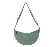 Crescent Bag Crossbody, Corduroy Crossbody Bags for Women, Mini Crossbody Bag Travel Sling Bag, Green