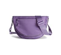 Crescent Bag for Women and Men, Fashion Medium Nylon Folding Crescent Moon Bag Single Shoulder Bag with Adjustable Strap, Dark Purple, M, Fashion and Leisure