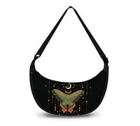 Crescent Bag for women Casual Crossbody Sling Bags Crossbody Shoulder Purse with Adjustable Strap Lightweight, Black, Casual