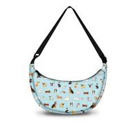 Crescent Bag for women Casual Crossbody Sling Bags Crossbody Shoulder Purse with Adjustable Strap Lightweight, Blue, Casual
