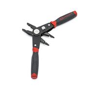 Crescent CCP8V 2 in 1 Combo Dual Material Linesman's/Combination Pliers and Wire Stripper, Red/Black