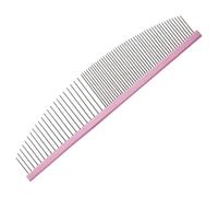 Crescent Coarse Grooming Pet Comb, Dog Grooming Brush, Bear Shape, Gentle Teeth, Ergonomic Handle, 16.5x3.7x0.5cm, For Bath Detailing Kitten Home Indoor Cleaning Puppy