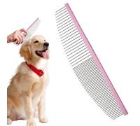 Crescent Coarse Grooming Pet Comb, Dog Grooming Brush, Kitten Shedding Comb, Gentle & Comfortable, Lightweight and Dur- Able, 6.5x1.46x0.2inch, Ideal for Bath Time & Indoor Cl