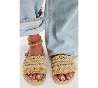 Crescent Coast Slide Sandals by Nomadic State Of Mind at Free People in Mohave Sparkling Gold, Size: US 9 - female