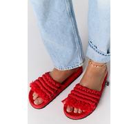 Crescent Coast Slide Sandals by Nomadic State Of Mind at Free People in Red, Size: US 7 - female