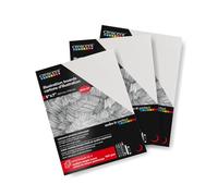 Crescent Creative 300 Series Cold-Press Illustration Board, Acid-Free, Rigid, Portable, Great for Plein Air, Multi-Media, 3 Sheets, 5" x 7"