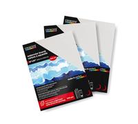 Crescent Creative Watercolor Board 16x20, 3 Sheets, 100% Rag Cold Press for Watercolour, Gouache and Ink | Rigid Extra Heavy Weight, Acid-Free