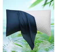 Crescent Curved Side Sleeper Pillow Cases Queen 20 * 30 Inches 1 Piece Navy Blue