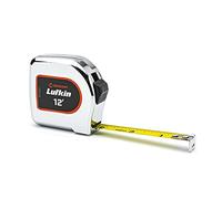 Crescent Lufkin 1/2 x 12' Chrome Case Yellow Clad Tape Measure - L912-02
