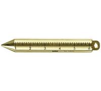 Crescent Lufkin 20 oz. Inage Solid Brass Cylindrical SAE/Metric Plumb Bob - 590GMEN, Black