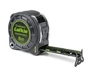 Crescent Lufkin 8M Shockforce Night Eye Metric Tape Measure L1125Bcm Lufneds8M