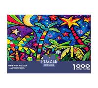 Crescent Moon 1000 Pieces Jigsaw Puzzles for Adults Natural Phenomenon Impossible Beautiful Home Decoration Challenge High Difficulty 38x26cm/1000pcs