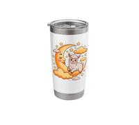 Crescent Moon Clouds Llama Alpaca Llamas Alpacas Stainless Steel Insulated Tumbler