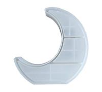 Crescent Moon Display Tray Silicone Mold Crystal Epoxy Resin Casting Mold for Small Trinket Storage Coaster