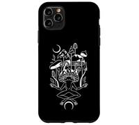 Crescent Moon Frog Meditates Among Mystical Mushrooms Case for iPhone 11 Pro Max