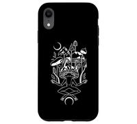 Crescent Moon Frog Meditates Among Mystical Mushrooms Case for iPhone XR