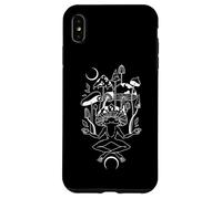 Crescent Moon Frog Meditates Among Mystical Mushrooms Case for iPhone XS Max
