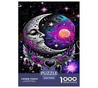 Crescent Moon Jigsaw Puzzles Puzzles for Adults Kids. 1000 Piece Interesting Great Gifts Challenge Toy Educational Games Home Decoration for Educational Games Gifts 70x50cm/1000pcs
