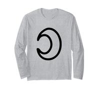Crescent Moon Lunar Art Long Sleeve T-Shirt