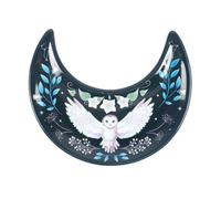 Something Different Crescent Moon Owl Trinket Dish (One Size) (Blue/White)