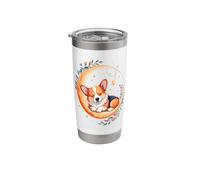 Crescent Moon Pembroke Welsh Corgi Corgis Stainless Steel Insulated Tumbler