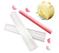 Crescent Moon Shaped Long Tube Silicone Soap Mold Moonlight Sonata Column Chocolate Candy Mold for Mousse Cake Baking Handmade Candle Mold Embed Soap Making Supplies