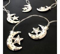 Crescent Moon & Star Fairy Lights - 1.6M