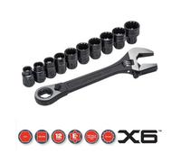 Crescent Pass Through Adjustable Wrench Spline Sockets Crecptaw8 Xms21Pthru11