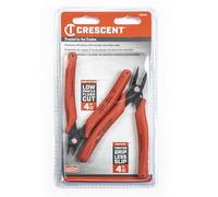 Crescent Shear Cutter Mini Pliers Set - Electrician Tool for up to 20-Gauge AWG Soft Wires (0.8 mm) - Premium Hand Tool - 2-Piece Set - S2KS5NN