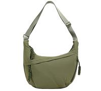Crescent Shoulder Bag Nylon Crossbody Bag for Women Nylon Hobo Bags Slouchy Sling Purse Dumpling Bags, Armygreen, 13.4 x 8.7 x 3.5 inches
