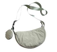 Crescent Shoulder Bag, Small Crescent Bag | Men Women Stylish Small Sling - Compact Storage Bag, Nylon Crescent Shaped Handbag for Dating, Work, Green, Se référer à la description