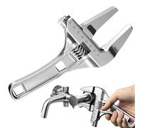 Crescent Spanner Tool - High-Strength Plumbing Wrench, Smooth Jaw Opening Handheld Repair Tool for Faucets Shower Head Pipe Connections and Sink Hardware | House Utility Garage DIY Maintenance