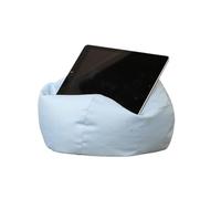 Crescent Textile iPad, eReader & Book Mini Bean Bag Cushion Holder for All Devices & Any Angle on Any Surface Soft Pillow Lap Stand, Handy Side Pocket Portable Bean Bag (Sky Blue)