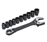 Crescent X6 Pass-Thru Adjustable Wrench Set 11 Piece